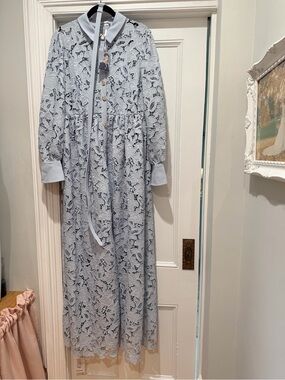 Self Portrait Blue Lace Dress